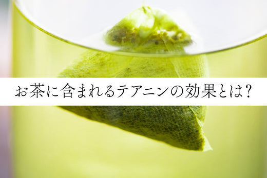 お茶に含まれるテアニンの効果とは?