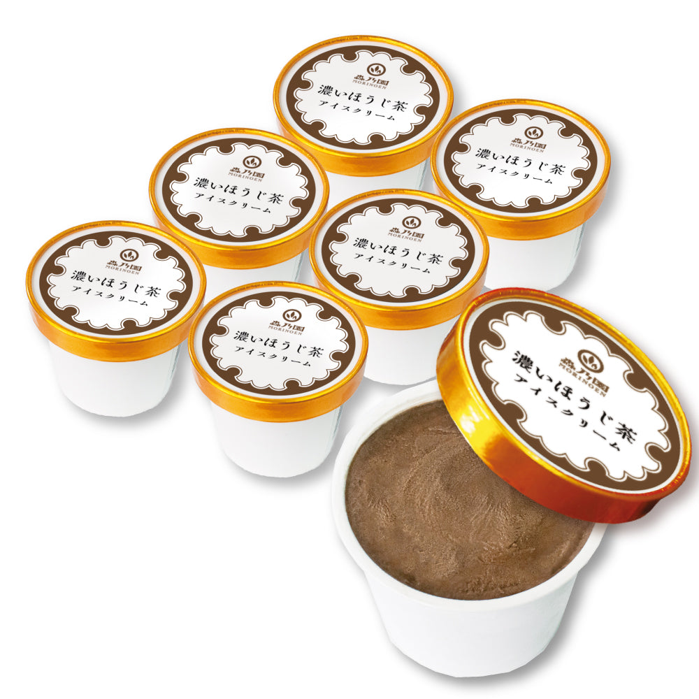濃いほうじ茶アイスクリーム 6個セット – 自家焙煎ほうじ茶の店 森乃園