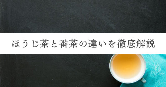 ほうじ茶と番茶の違い｜シーン別のおすすめも紹介